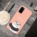 For Galaxy S20+ Cartoon Animal Pattern Shockproof TPU Protective Case(Orange Panda)