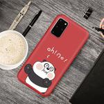 For Galaxy S20+ Cartoon Animal Pattern Shockproof TPU Protective Case(Red Panda)