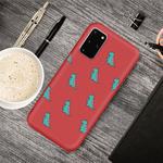 For Galaxy S20+ Cartoon Animal Pattern Shockproof TPU Protective Case(Red Dinosaurs)
