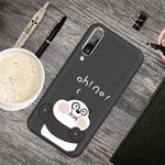 For Galaxy A70 Cartoon Animal Pattern Shockproof TPU Protective Case(Black Panda)