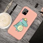 For Galaxy A81 & Note 10 Lite Cartoon Animal Pattern Shockproof TPU Protective Case(Orange Crocodile Bird)