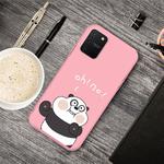 For Galaxy A91 & S10 Lite Cartoon Animal Pattern Shockproof TPU Protective Case(Pink Panda)