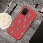 For Galaxy A91 & S10 Lite Cartoon Animal Pattern Shockproof TPU Protective Case(Red Dinosaurs)