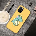 For Galaxy A91 & S10 Lite Cartoon Animal Pattern Shockproof TPU Protective Case(Yellow Crocodile Bird)