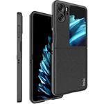 For OPPO Find N2 Flip 5G IMAK Ruiyi Series Carbon Fiber Texture PC Phone Case(Black)