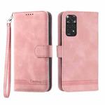 For Xiaomi Redmi Note 11 / Note 11S Dierfeng Dream Line TPU + PU Leather Phone Case(Pink)