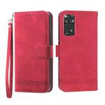 For Xiaomi Redmi Note 11 5G Dierfeng Dream Line TPU + PU Leather Phone Case(Red)
