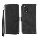 For Xiaomi Redmi Note 11 5G Dierfeng Dream Line TPU + PU Leather Phone Case(Black)