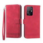 For Xiaomi Mi 11T / 11T Pro Dierfeng Dream Line TPU + PU Leather Phone Case(Red)