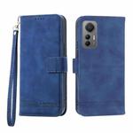 For Xiaomi 12 / 12X Dierfeng Dream Line TPU + PU Leather Phone Case(Blue)