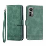 For Xiaomi 12 Lite Dierfeng Dream Line TPU + PU Leather Phone Case(Green)