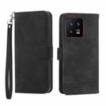 For Xiaomi 13 Dierfeng Dream Line TPU + PU Leather Phone Case(Black)