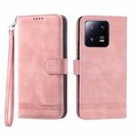 For Xiaomi 13 Pro Dierfeng Dream Line TPU + PU Leather Phone Case(Pink)