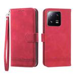 For Xiaomi 13 Pro Dierfeng Dream Line TPU + PU Leather Phone Case(Red)