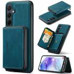 For Samsung Galaxy A55 5G JEEHOOD Magnetic Zipper Horizontal Flip Leather Phone Case(Blue)