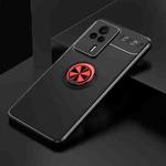 For Xiaomi Redmi K60E Metal Ring Holder 360 Degree Rotating TPU Case(Black+Red)