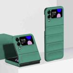 For Samsung Galaxy Z Flip4 Skin Feel Magic Shield Shockproof Phone Case(Dark Green)