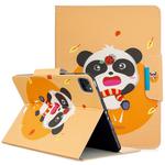 For iPad Pro 11 (2020) Colored Drawing Horizontal Flip PU Leather Tablet Case with Holder & Card Slots(Ladybug Panda)