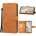 For vivo V27 Leather Phone Case(Brown)