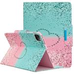 For iPad Pro 11 (2020) Colored Drawing Horizontal Flip PU Leather Tablet Case with Holder & Card Slots(Two-color Love Sand)