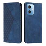 For Xiaomi Redmi Note 12 Global / Poco X5 5G Diamond Pattern Skin Feel Magnetic Leather Phone Case(Blue)