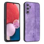 For Samsung Galaxy A34 5G AZNS 3D Embossed Skin Feel Phone Case(Purple)