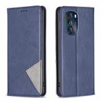 For Motorola Moto G 5G 2023 Prismatic Invisible Magnetic Leather Phone Case(Blue)