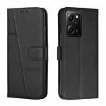 For Xiaomi Redmi Note 12 Pro Speed / Poco X5 Pro 5G Stitching Calf Texture Buckle Leather Phone Case(Black)