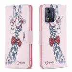 For Motorola Moto E13 4G Colored Drawing Pattern Leather Phone Case(Deer)