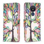 For Nokia C21 Colored Drawing Pattern Leather Phone Case(Tree Life)