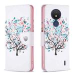 For Nokia C21 Colored Drawing Pattern Leather Phone Case(Tree)