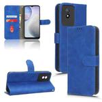 For vivo Y02 4G Skin Feel Magnetic Flip Leather Phone Case(Blue)