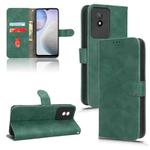 For vivo Y02 4G Skin Feel Magnetic Flip Leather Phone Case(Green)