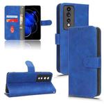 For Honor 80 GT Skin Feel Magnetic Flip Leather Phone Case(Blue)