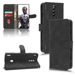 For ZTE nubia Red Magic 8 Pro 5G Skin Feel Magnetic Flip Leather Phone Case(Black)