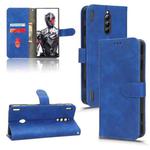 For ZTE nubia Red Magic 8 Pro 5G Skin Feel Magnetic Flip Leather Phone Case(Blue)