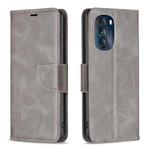 For Motorola Moto G 5G 2023 Lambskin Texture Leather Phone Case(Grey)