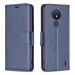 For Nokia C21 Lambskin Texture Leather Phone Case(Blue)