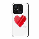 For Xiaomi Redmi 12C Colorful Painted Glass Phone Case(Love)