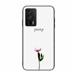 For Xiaomi Redmi K60/K60 Pro Colorful Painted Glass Phone Case(A Flower)