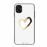 For Samsung Galaxy A04e Colorful Painted Glass Phone Case(Golden Love)