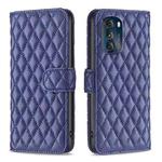 For Motorola Moto G 5G 2023 Diamond Lattice Wallet Leather Flip Phone Case(Blue)