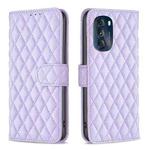 For Motorola Moto G 5G 2023 Diamond Lattice Wallet Leather Flip Phone Case(Purple)