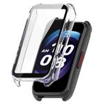 For Keep Band B4 PC+ Tempered Film Integrated Watch Protective Case(Transparent White)