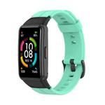 For Honor Band 7 Solid Color Silicone Watch Band(Blue)