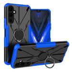 For Tecno Pova Neo 2 Armor Bear Shockproof PC + TPU Phone Case with Ring(Blue)