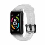For Honor Band 7 Transparent TPU Watch Band(White)