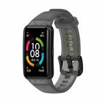 For Honor Band 7 Transparent TPU Watch Band(Black)