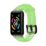 For Honor Band 7 Transparent TPU Watch Band(Green)