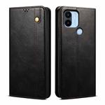 For Xiaomi Poco C50 Oil Wax Crazy Horse Texture Leather Phone Case(Black)